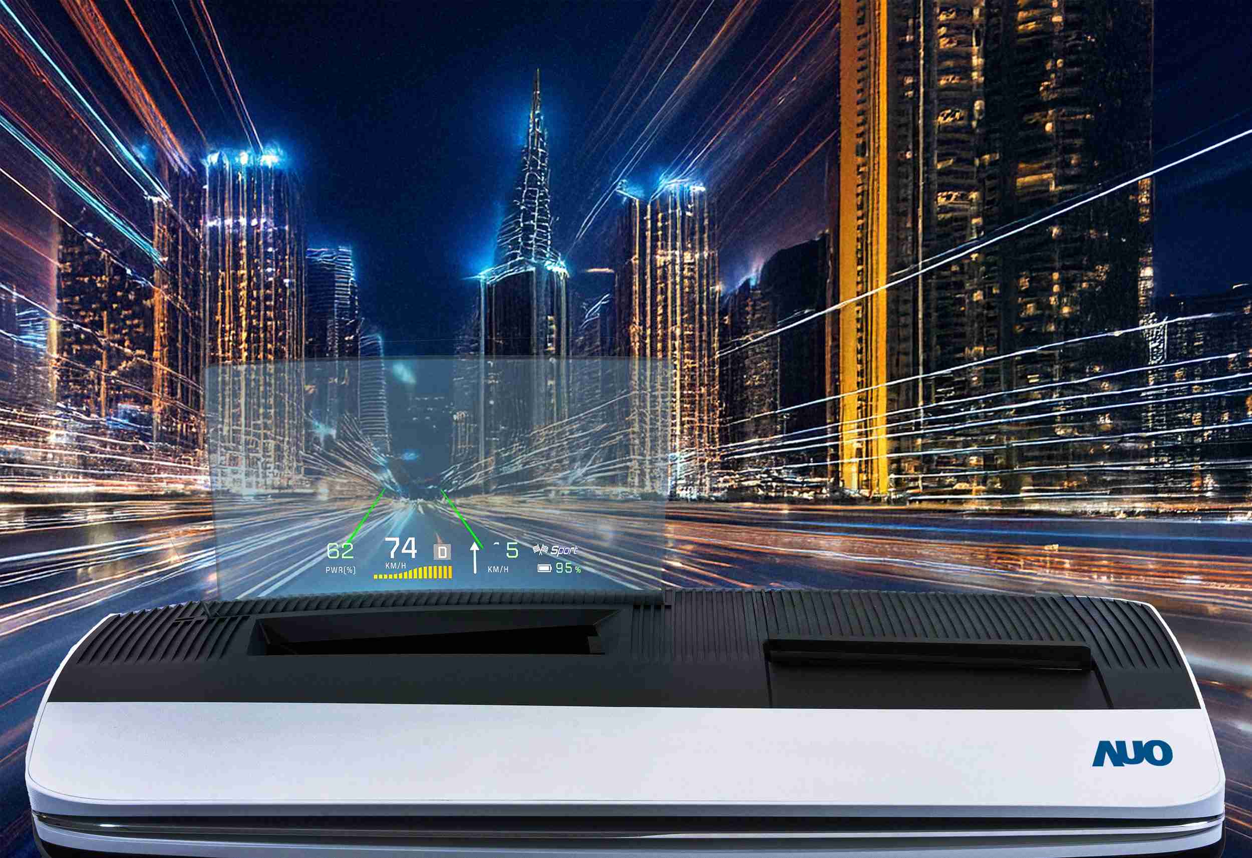 EBpay推出13吋Micro LED抬头显示器，，，，提供高入眼亮度、、、高色彩饱和度的显示质量，，，在阳光下或黑暗中都清晰可见，，，，并利用Micro LED模块体积小的优势，，解决车用空间有限的痛点